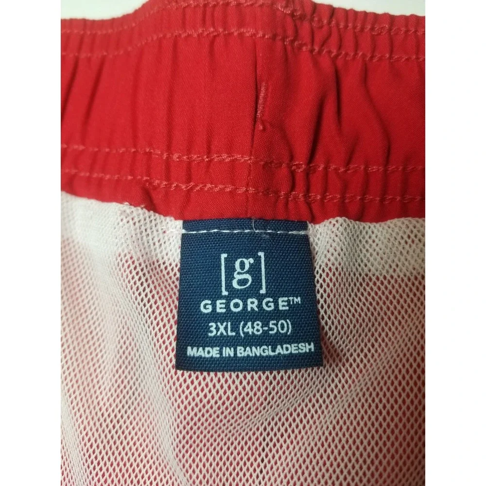 3 Pair NWT George Above Knee UPF 50+ Swim Mesh Lining‎ Pockets Size 3XL (48-50)